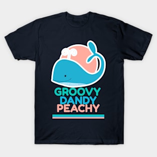 Vintage Whale - Fun Whale - Groovy Baby T-Shirt